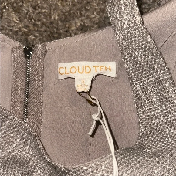 Cloud Ten mocha Tweed Crop Top and skirt set - Picture 4 of 6